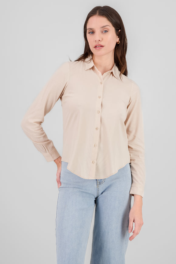 Camisa Manga Larga Lisa
